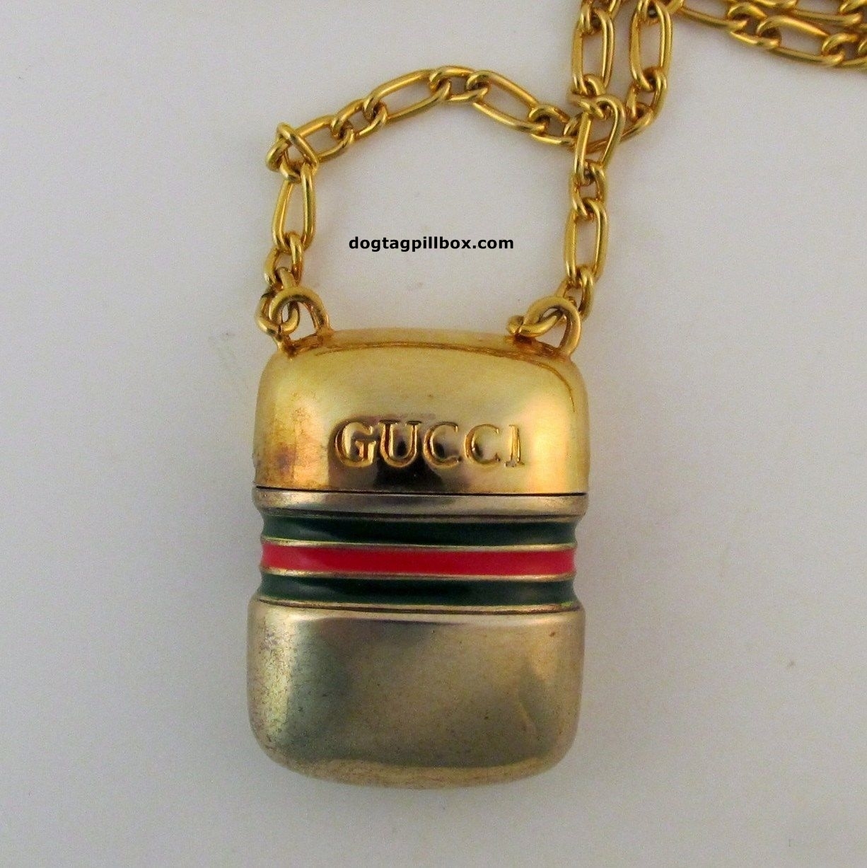 Vintage Gucci Pill Box (Necklace)