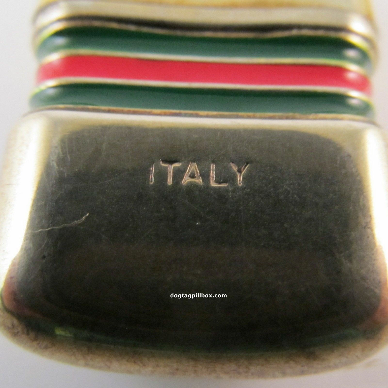 Sold at Auction: GUCCI Pill Box Pendant Chain Necklace, Italy